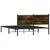 Produktbild 7 för Sängram utan madrass metall rökfärgad ek 140x190 cm
