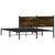 Produktbild 7 för Sängram utan madrass metall rökfärgad ek 140x200 cm
