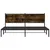 Produktbild 5 för Sängram utan madrass metall rökfärgad ek 183x213 cm