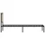 Produktbild 6 för Sängram utan madrass metall sonoma-ek 80x200 cm