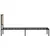 Produktbild 6 för Sängram utan madrass metall sonoma-ek 90x190 cm