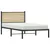 Produktbild 4 för Sängram utan madrass metall sonoma-ek 100x190 cm