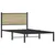 Produktbild 3 för Sängram utan madrass metall sonoma-ek 107x203 cm