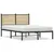 Produktbild 2 för Sängram utan madrass metall sonoma-ek 120x190 cm