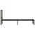 Produktbild 6 för Sängram utan madrass metall sonoma-ek 120x200 cm