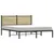 Produktbild 4 för Sängram med huvudgavel metall sonoma-ek 137x190 cm