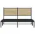 Produktbild 5 för Sängram utan madrass metall sonoma-ek 140x190 cm