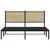 Produktbild 5 för Sängram utan madrass metall sonoma-ek 140x200 cm