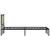 Produktbild 6 för Sängram utan madrass metall sonoma-ek 140x200 cm