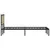 Produktbild 6 för Sängram utan madrass metall sonoma-ek 150x200 cm