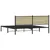 Produktbild 7 för Sängram utan madrass metall sonoma-ek 160x200 cm
