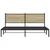 Produktbild 5 för Sängram utan madrass metall sonoma-ek 180x200 cm