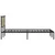 Produktbild 6 för Sängram utan madrass metall sonoma-ek 180x200 cm