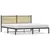 Produktbild 2 för Sängram utan madrass metall sonoma-ek 183x213 cm