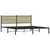 Produktbild 3 för Sängram utan madrass metall sonoma-ek 183x213 cm