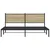 Produktbild 5 för Sängram utan madrass metall sonoma-ek 183x213 cm