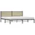 Produktbild 4 för Sängram utan madrass metall sonoma-ek 193x203 cm