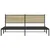 Produktbild 5 för Sängram utan madrass metall sonoma-ek 193x203 cm