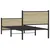 Produktbild 7 för Sängram utan madrass metall sonoma-ek 75x190 cm