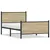 Produktbild 2 för Sängram utan madrass metall sonoma-ek 107x203 cm