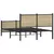 Produktbild 7 för Sängram utan madrass metall sonoma-ek 120x190 cm