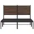 Produktbild 5 för Sängram utan madrass metall brun ek 120x190 cm