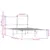 Produktbild 10 för Sängram utan madrass metall brun ek 120x200 cm