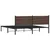 Produktbild 7 för Sängram utan madrass metall brun ek 183x213 cm