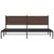 Produktbild 5 för Sängram utan madrass metall brun ek 193x203 cm