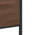 Produktbild 8 för Sängram utan madrass metall brun ek 90x190 cm