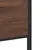 Produktbild 8 för Sängram utan madrass metall brun ek 120x200 cm