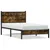 Produktbild 2 för Sängram utan madrass metall rökfärgad ek 107x203 cm