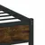 Produktbild 8 för Sängram utan madrass metall rökfärgad ek 120x200 cm