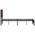 Produktbild 6 för Sängram utan madrass metall rökfärgad ek 150x200 cm