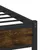 Produktbild 8 för Sängram utan madrass metall rökfärgad ek 75x190 cm