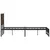Produktbild 6 för Sängram utan madrass metall rökfärgad ek 140x190 cm