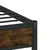 Produktbild 8 för Sängram utan madrass metall rökfärgad ek 140x200 cm