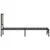 Produktbild 6 för Sängram utan madrass metall sonoma-ek 90x200 cm