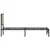 Produktbild 6 för Sängram utan madrass metall sonoma-ek 100x190 cm