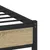 Produktbild 9 för Sängram utan madrass metall sonoma-ek 107x203 cm
