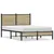 Produktbild 2 för Sängram utan madrass metall sonoma-ek 120x190 cm