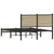 Produktbild 7 för Sängram utan madrass metall sonoma-ek 120x190 cm
