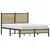 Produktbild 4 för Sängram utan madrass metall sonoma-ek 120x200 cm