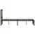 Produktbild 6 för Sängram utan madrass metall sonoma-ek 120x200 cm