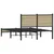 Produktbild 7 för Sängram utan madrass metall sonoma-ek 120x200 cm