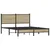 Produktbild 3 för Sängram med huvudgavel metall sonoma-ek 137x190 cm