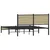 Produktbild 7 för Sängram med huvudgavel metall sonoma-ek 137x190 cm