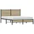 Produktbild 4 för Sängram utan madrass metall sonoma-ek 140x190 cm