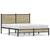 Produktbild 2 för Sängram utan madrass metall sonoma-ek 140x200 cm