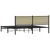 Produktbild 7 för Sängram utan madrass metall sonoma-ek 160x200 cm